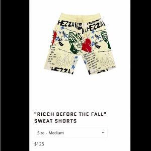 Ricchezza cream shorts. Men’s medium